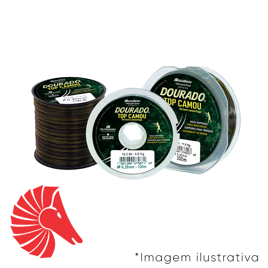 Linha dourado top camou 0 HP Moto Náutica e Pesca