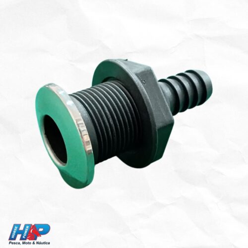 SAÍDA D'ÁGUA HP COM CAPA INOX PARA BARCO / LANCHA 3/4''-7908162501232