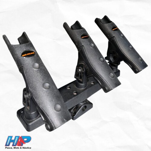 SUPORTE PARA 3 VARAS BARCO BASS BOAT REGULÁVEL-7150677101012