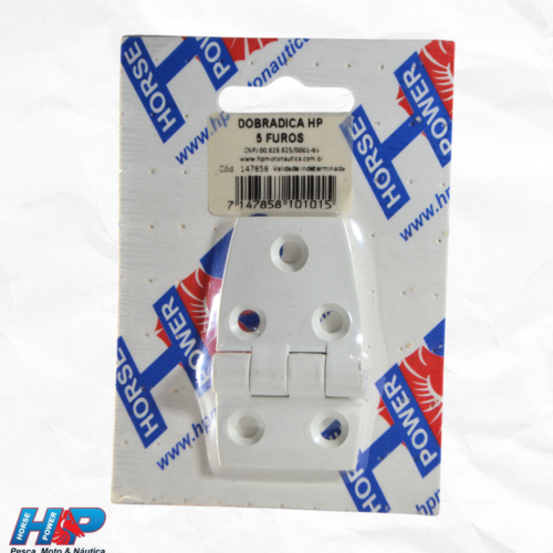 Dobradiça HP 5 furos branca-7147858101015