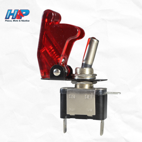 CHAVE ON-OFF COM LED 20 AMP NÁUTICA-7151673101013