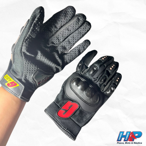 Luva Gass com Protetor Preta