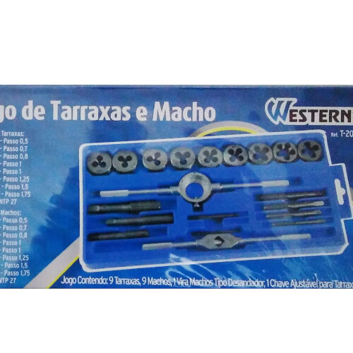 Tarraxas e macho 20 peças western t-20-7897186006093