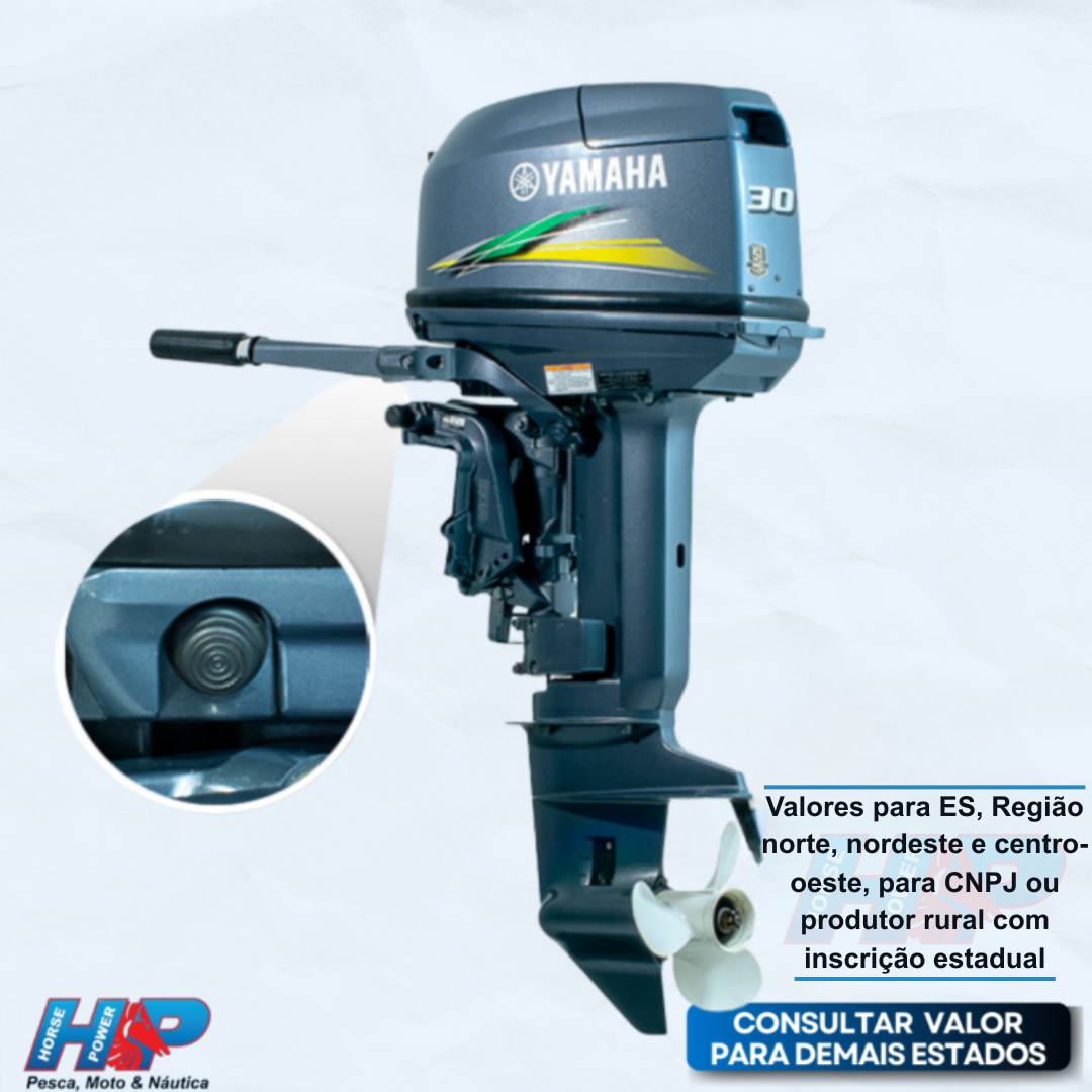 MOTOR DE POPA YAMAHA 30HP 30HWHS 2T