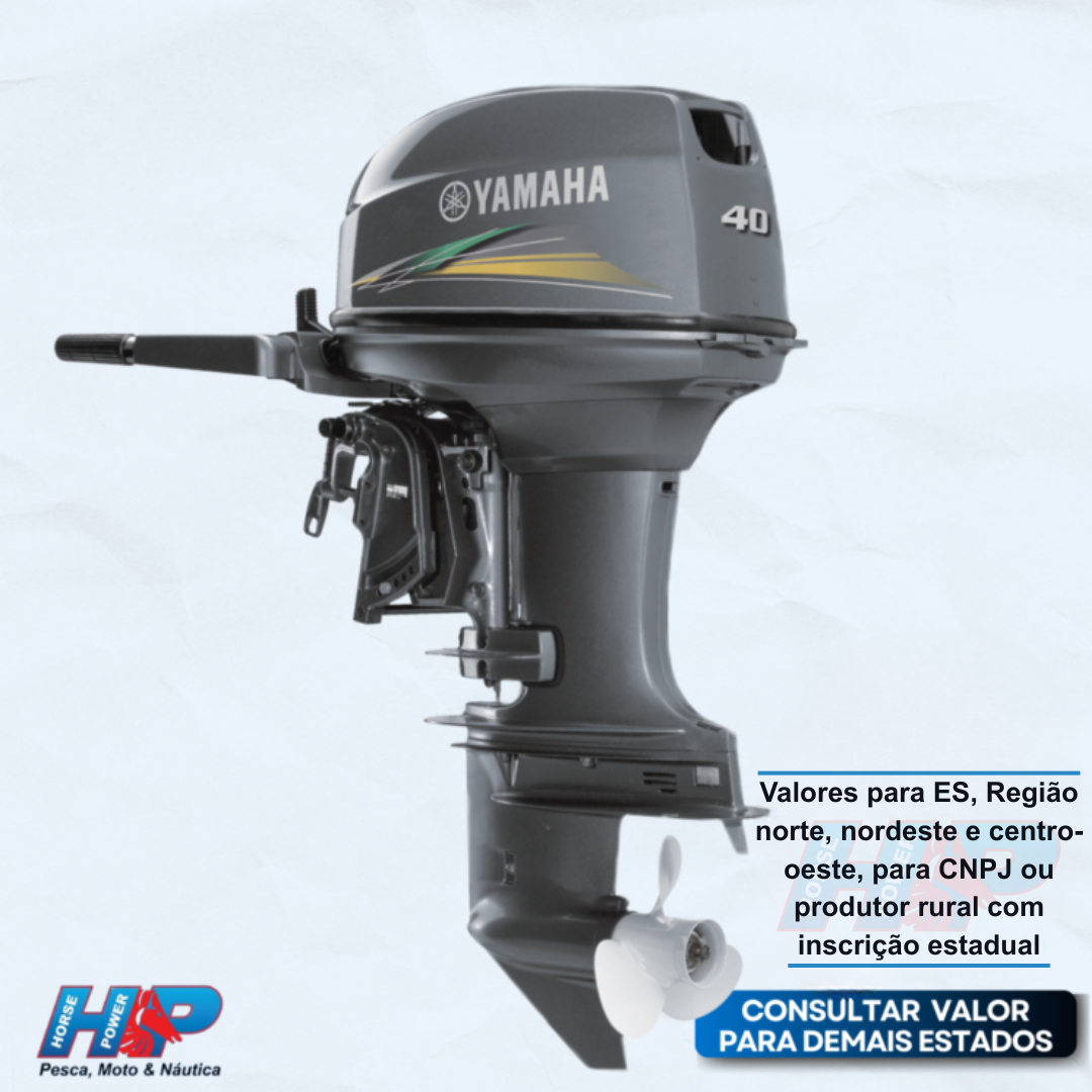 MOTOR DE POPA YAMAHA 40HP 40AMHS 2T
