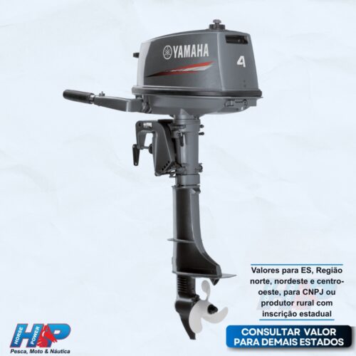 MOTOR DE POPA YAMAHA 4HP 4CMHS 2T