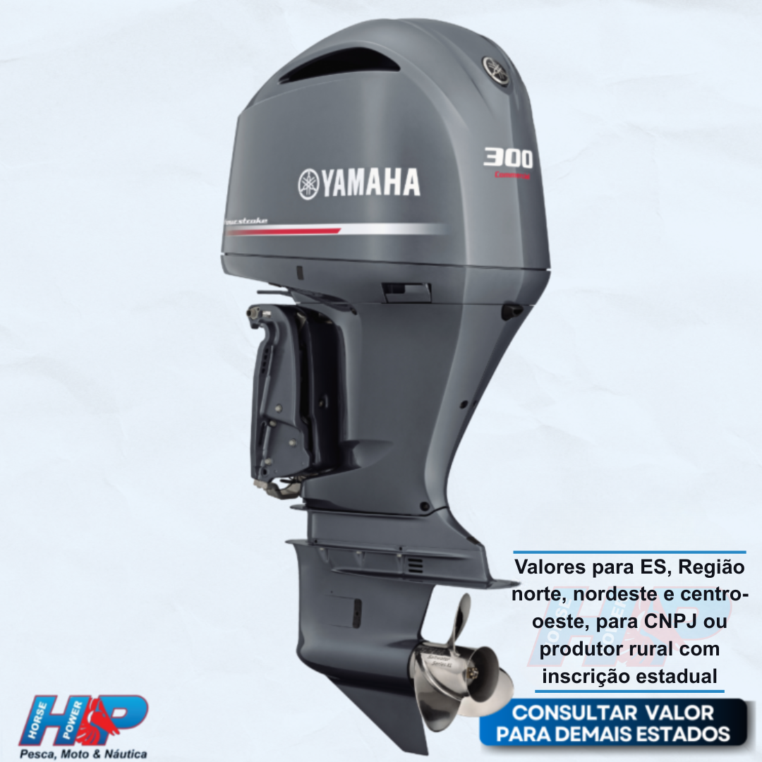 MOTOR DE POPA YAMAHA 300HP F300 DETX 4T