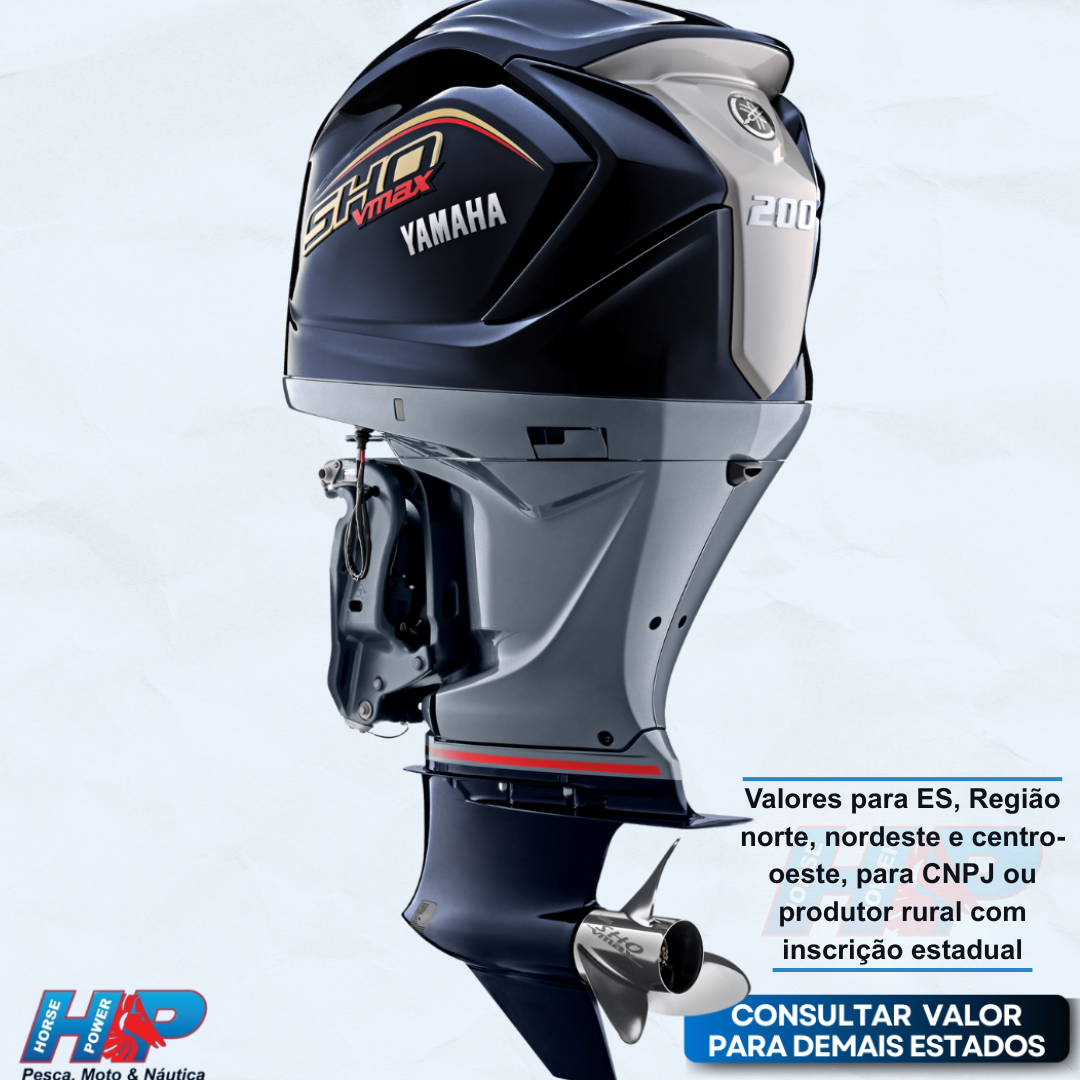 MOTOR DE POPA YAMAHA 4T V-MAX VF200LB *TELA