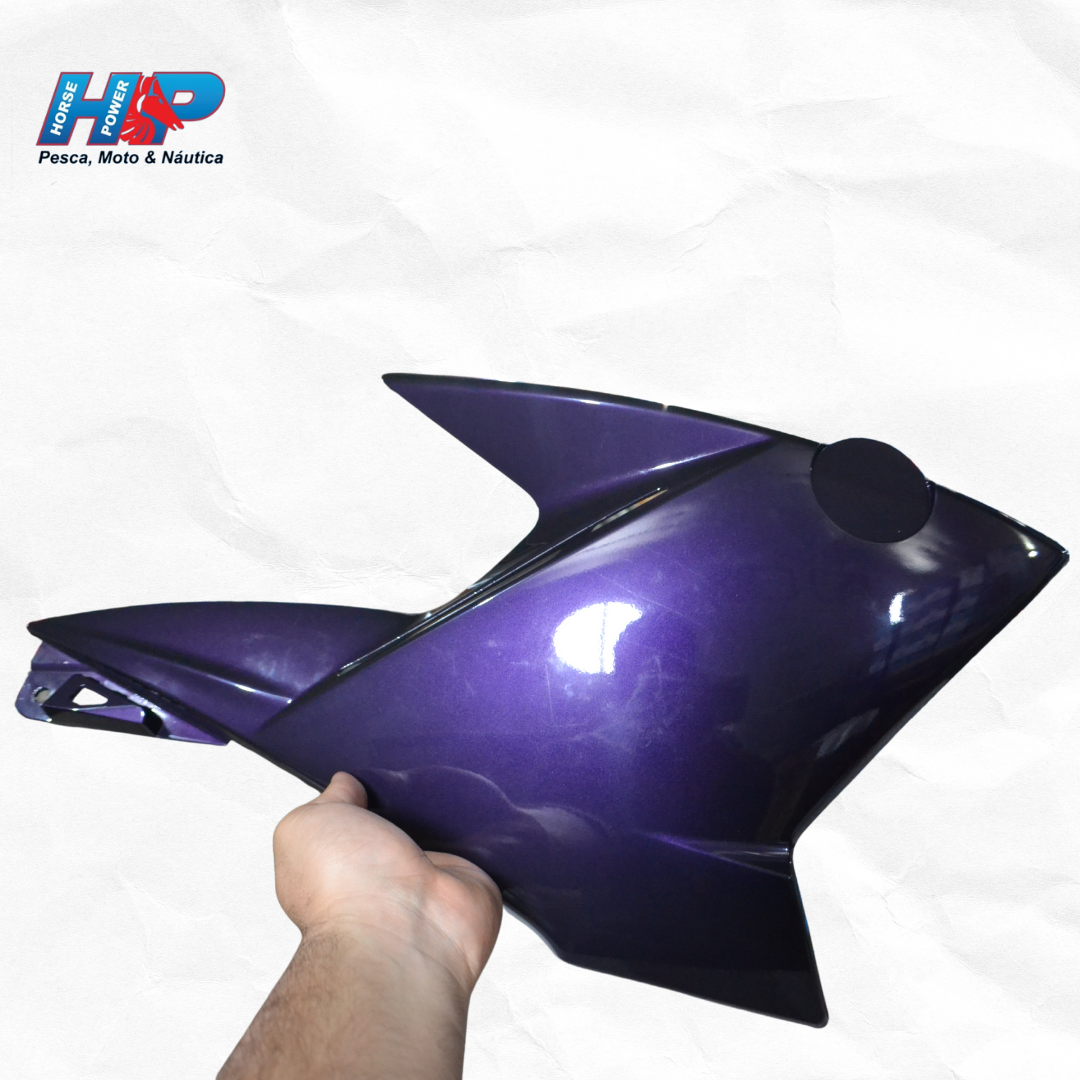 Aba tanque fazer 2011 a 2015 roxo lado direito original yamaha-44CF137X00P20