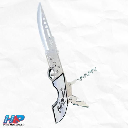 Canivete Prateado Modelo Espingarda com Abridor H526KF