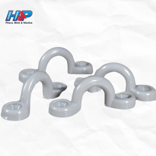 ALÇA ÔMEGA NÁUTICA SIMPLES HP COM 4 UNIDADES (CINZA)-7156564101011