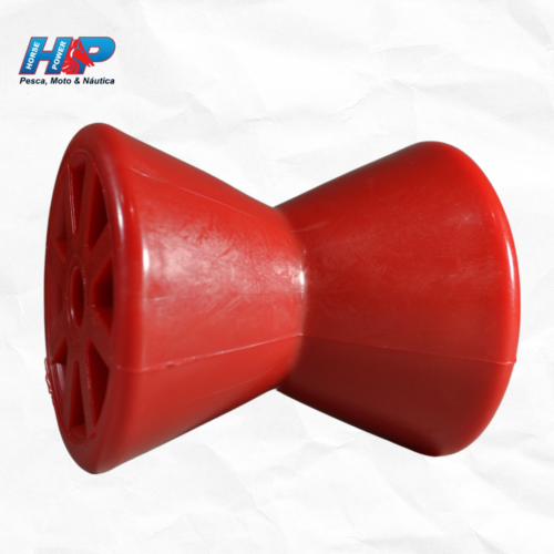 ROLDANA / ROLETE CARRETA NÁUTICA (APOIO BARCO) PVC 10 CM VERMELHA-7157643101014
