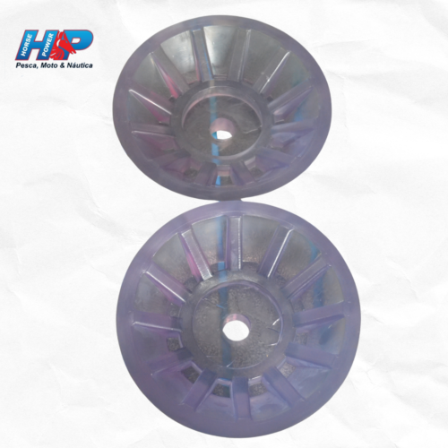 Lateral Roldana Apoio Barco Transparente (Par)