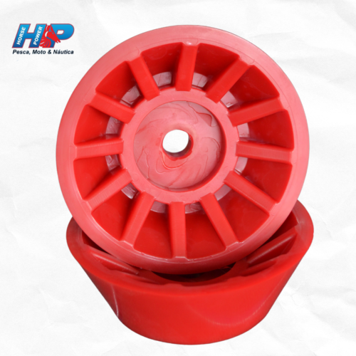 Lateral Roldana Barco Vermelha (Par)