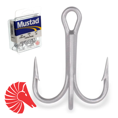 Garateia mustad 7794 número 01 com 25 unidades-7021560540488