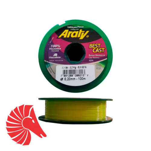 Linha Araty Best Cast 0.20 mm Ouro 100 m