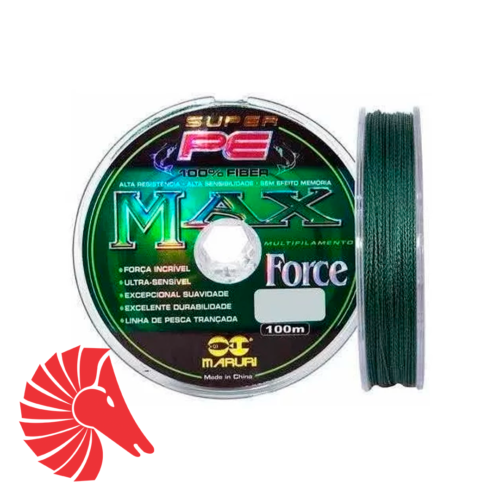 Linha Multifilamento Max Force 0,35 mm 100 m Verde