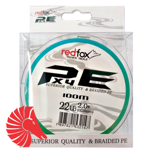 Linha multifilamento red fox 4x 0.18 milímetros 100 metros-71561071010