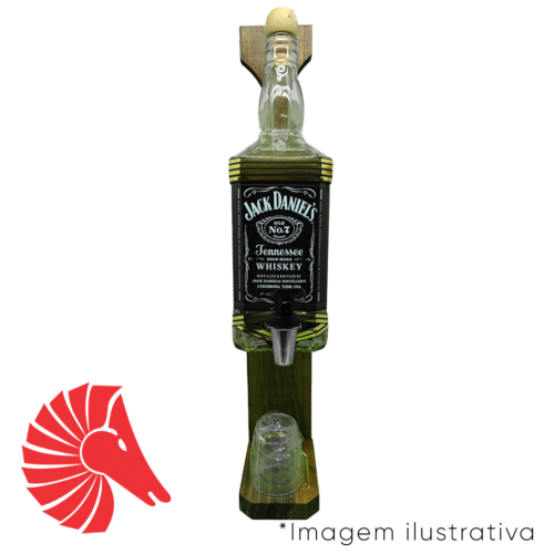 Pingometro madeira com 01 garrafa-7157377101014