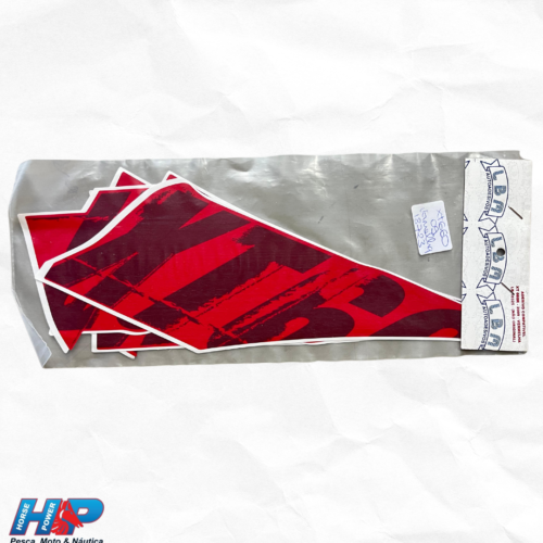 Kit Adesivo Aba de Tanque XT660 2009 Vermelho