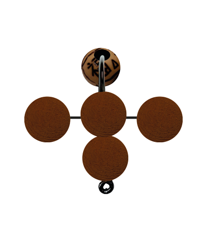 Anteninha 1405 Tradicional EVA Bolinha Mostarda com 10 Unidades