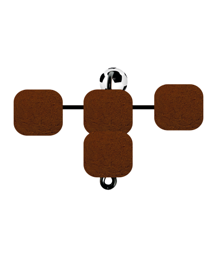 Anteninha 1421 Tradicional EVA Ração Mostarda com 10 Unidades