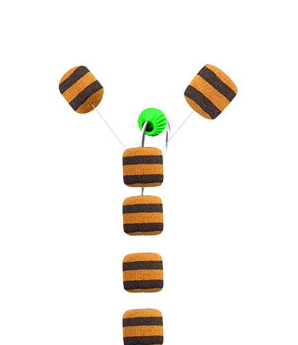 Anteninha 1510 Pé de Galo EVA Ração 12 Mesclado