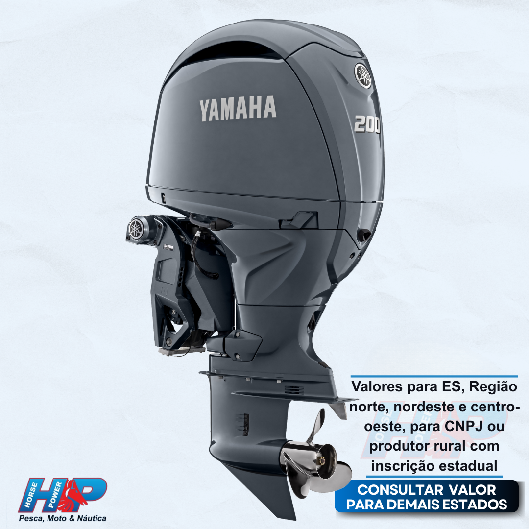 MOTOR DE POPA YAMAHA 200HP FL200 QETX 4T