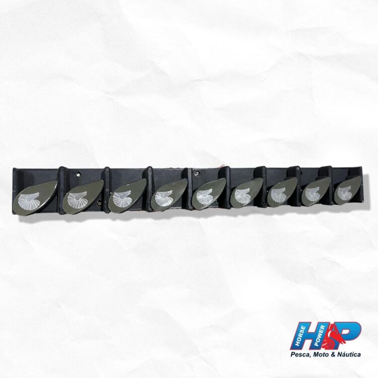 Suporte de parede para 9 varas