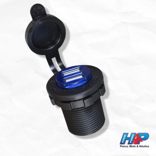 TOMADA USB DUPLA 12V / 24V IMPORTADO