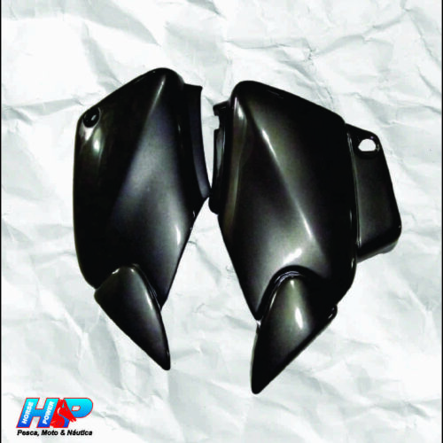 Par Tampa Lateral Cinza FAN125 2008 (Paralela)