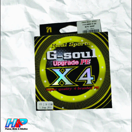 Linha Multifilamento GSOUL 2.5-0,26mm 28Lbs 4x PE-150m