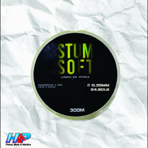Linha Monofilamento Stum Soft 0,35mm 11,2kg 300m Amarela