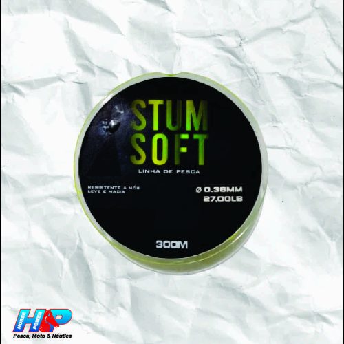 Linha Monofilamento Stum Soft 0,38mm 12,2kg 300m Amarela
