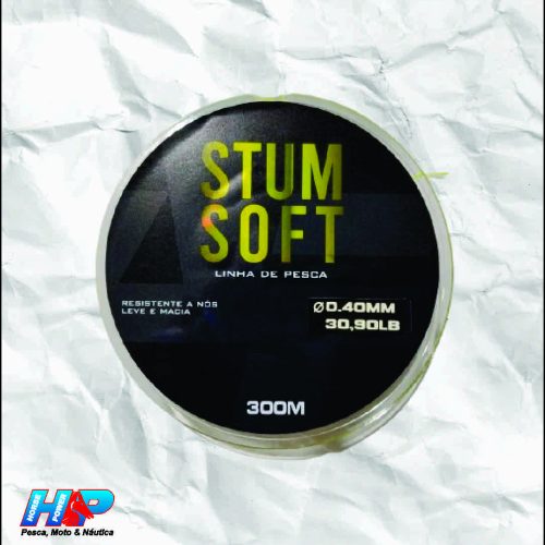 Linha Monofilamento Stum Soft 0,40mm 14kg 300m Amarela