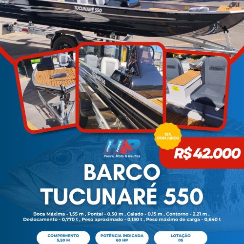 Barco de Alumínio Tucunaré 550