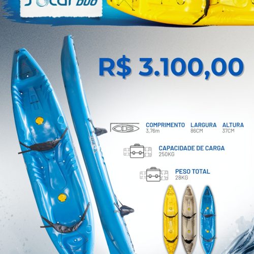 Caiaque Solar Duo Azul