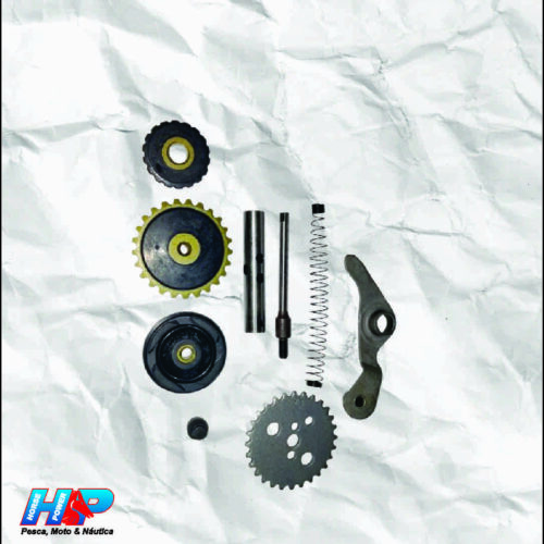 Kit Tensor da Corrente de Comando Biz 100 / Pop 100 (9 Peças)