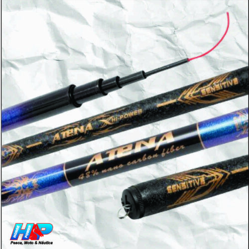 Vara De Pesca Telescópica Atena 3,60mts 7 Partes- Tacom